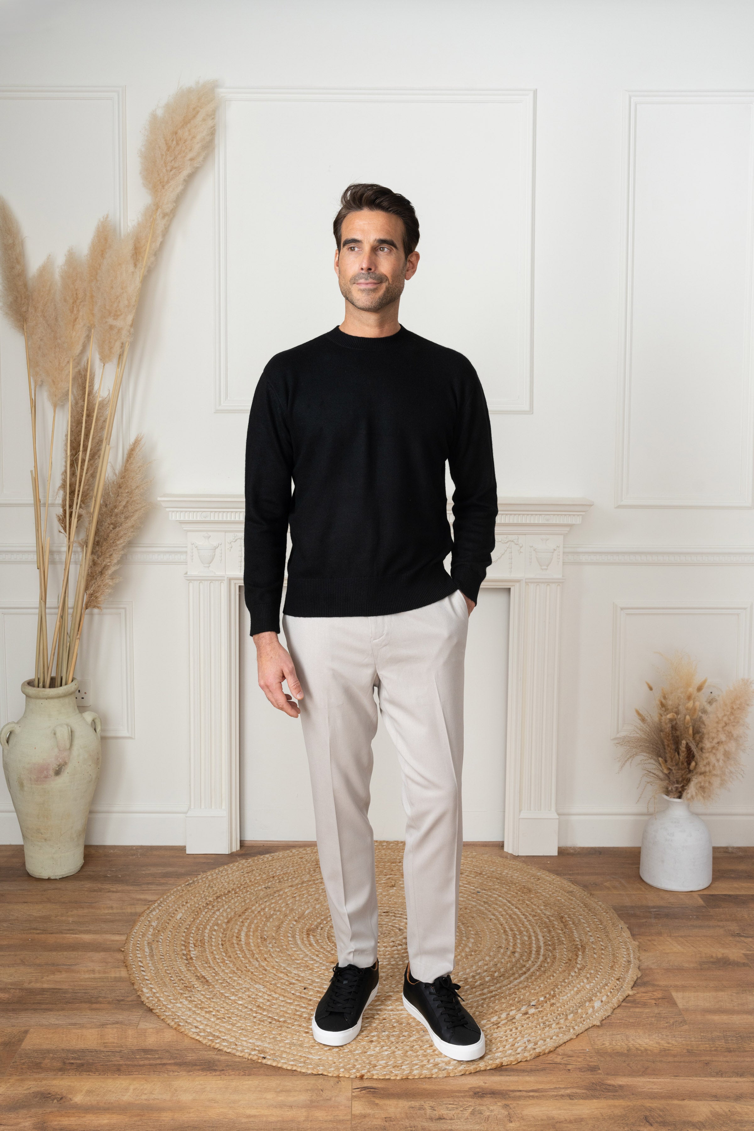 Portland Cashmere Jumper - Black