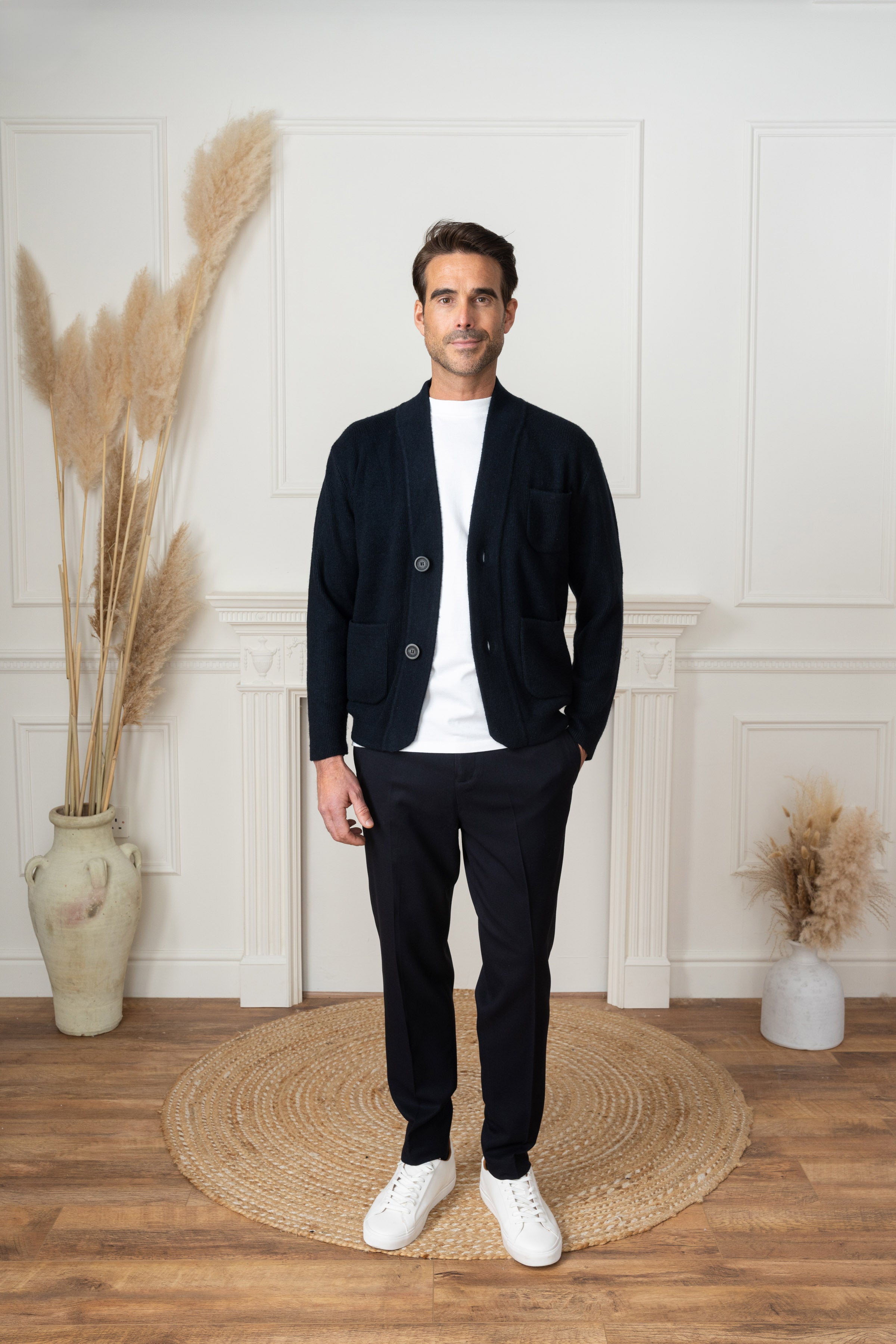 Ledbury Cashmere Jacket - Navy
