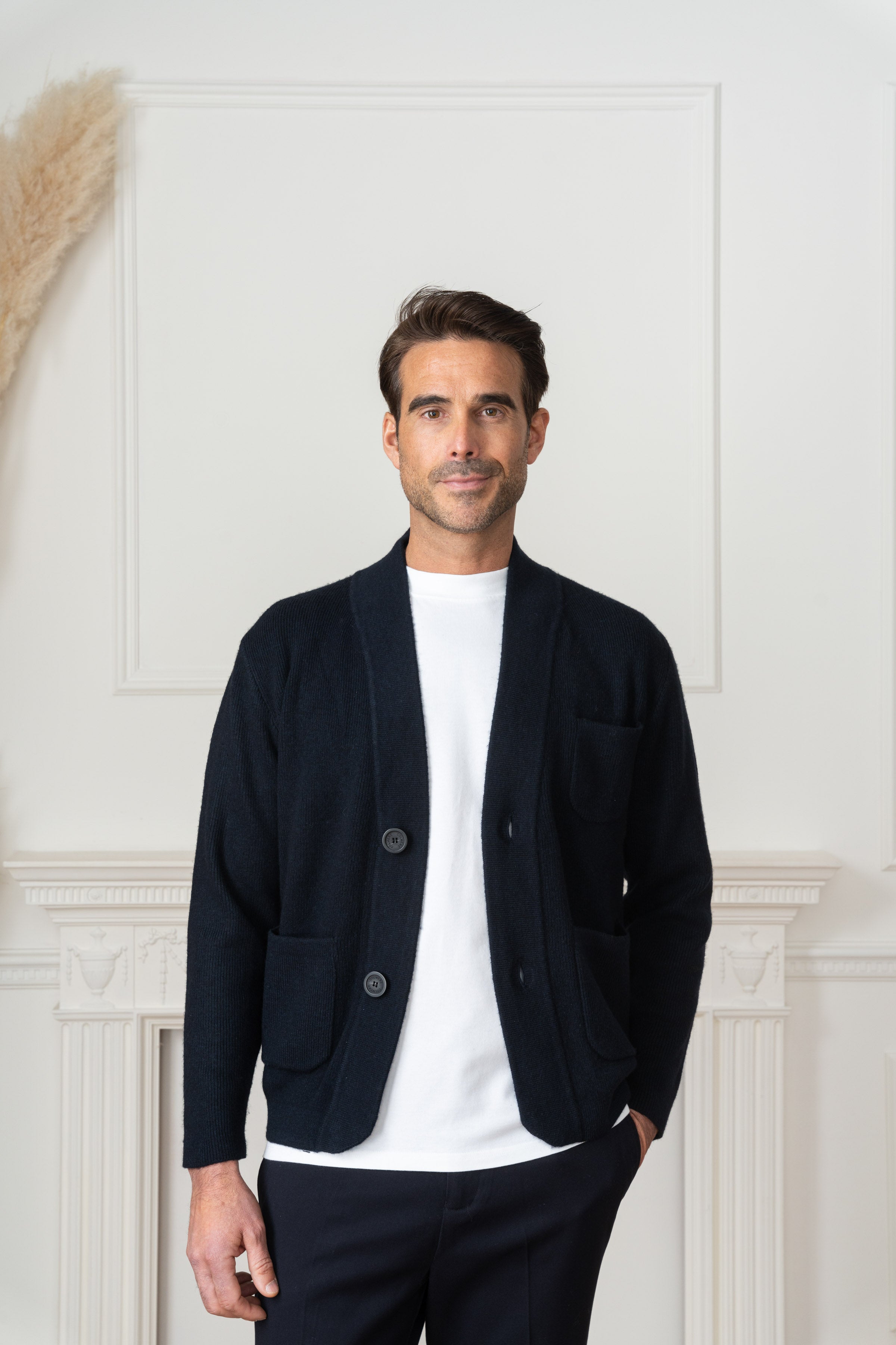 Ledbury Cashmere Jacket - Navy