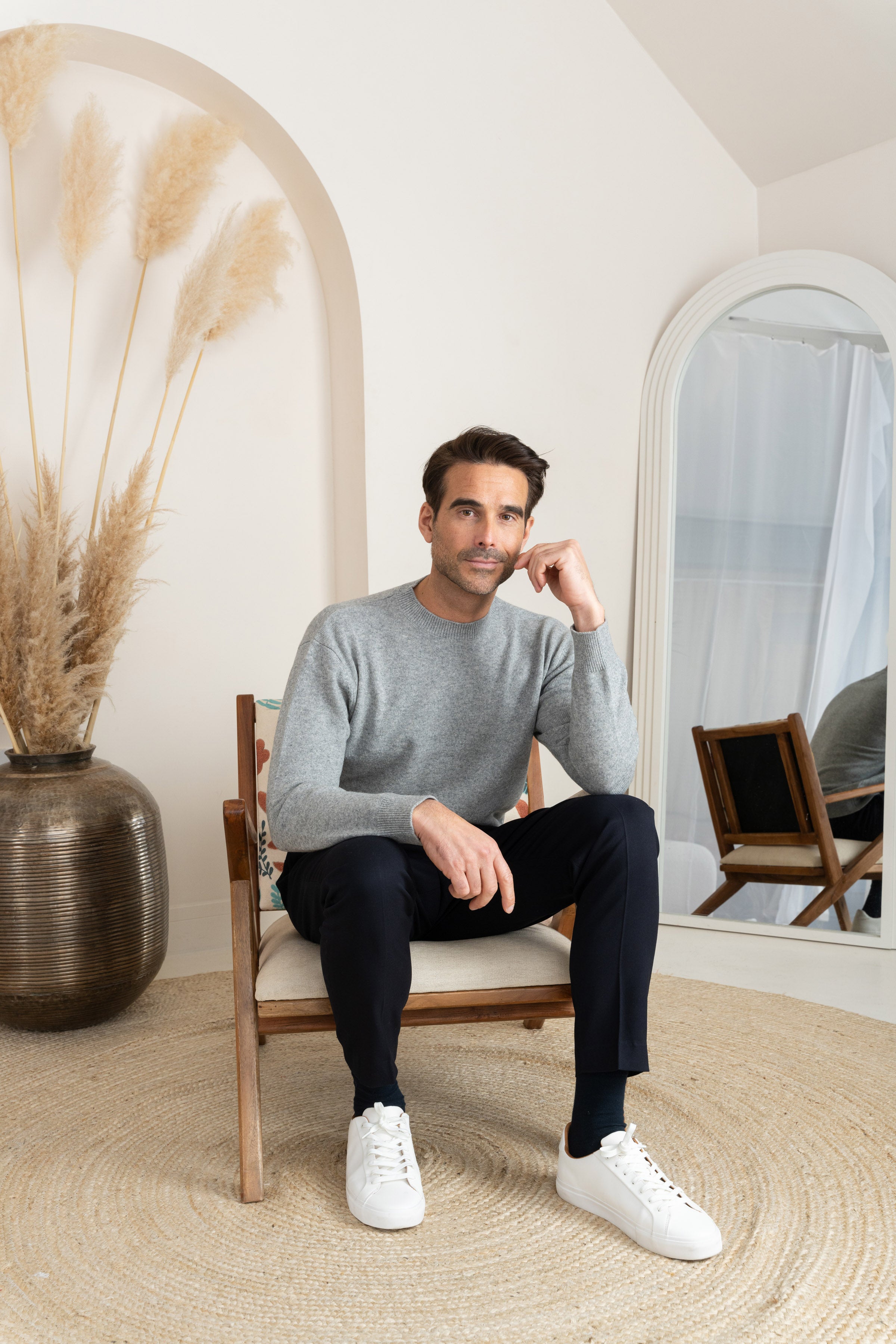 Portland Cashmere Jumper - Grey