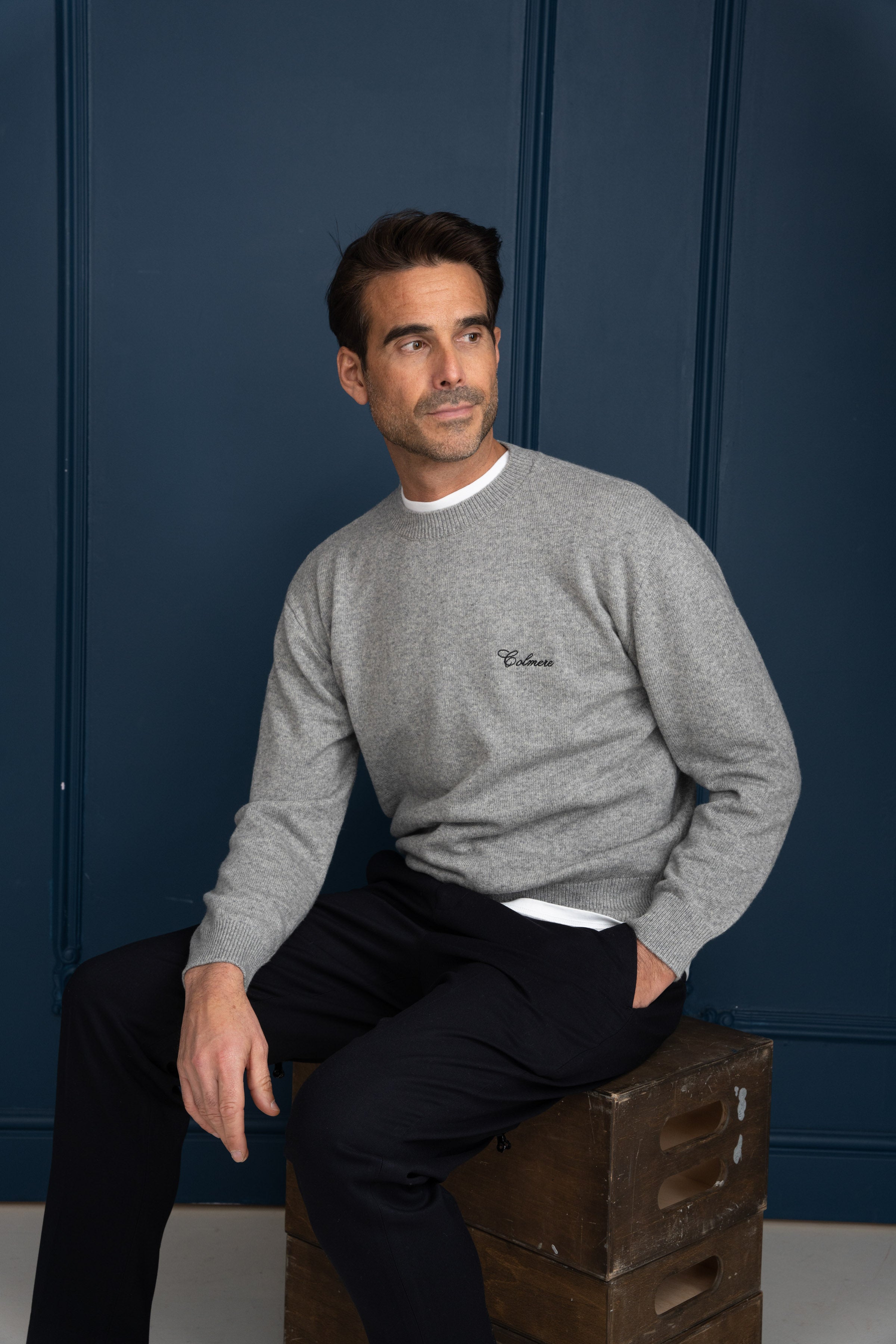 Devonshire Cashmere Jumper - Grey