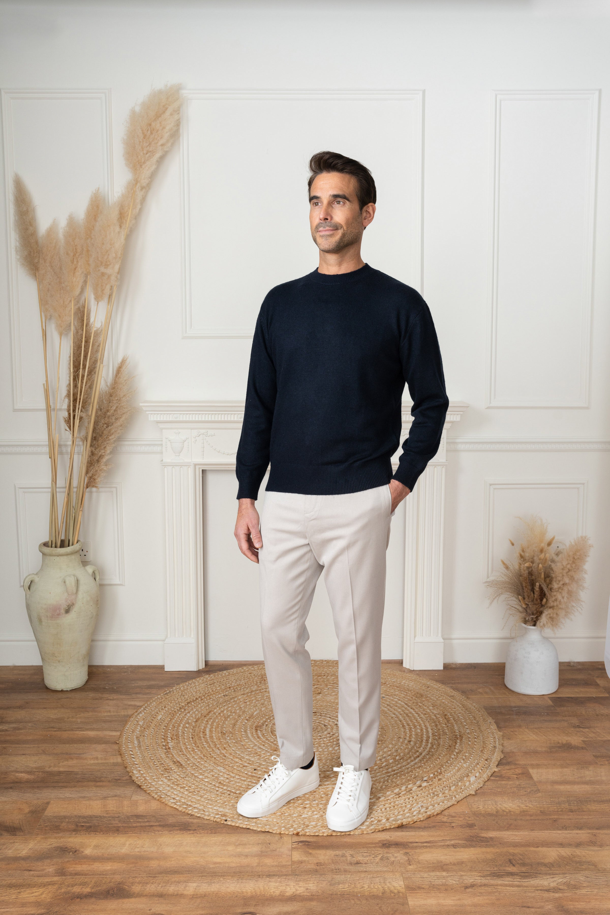 Portland Cashmere Jumper - Navy