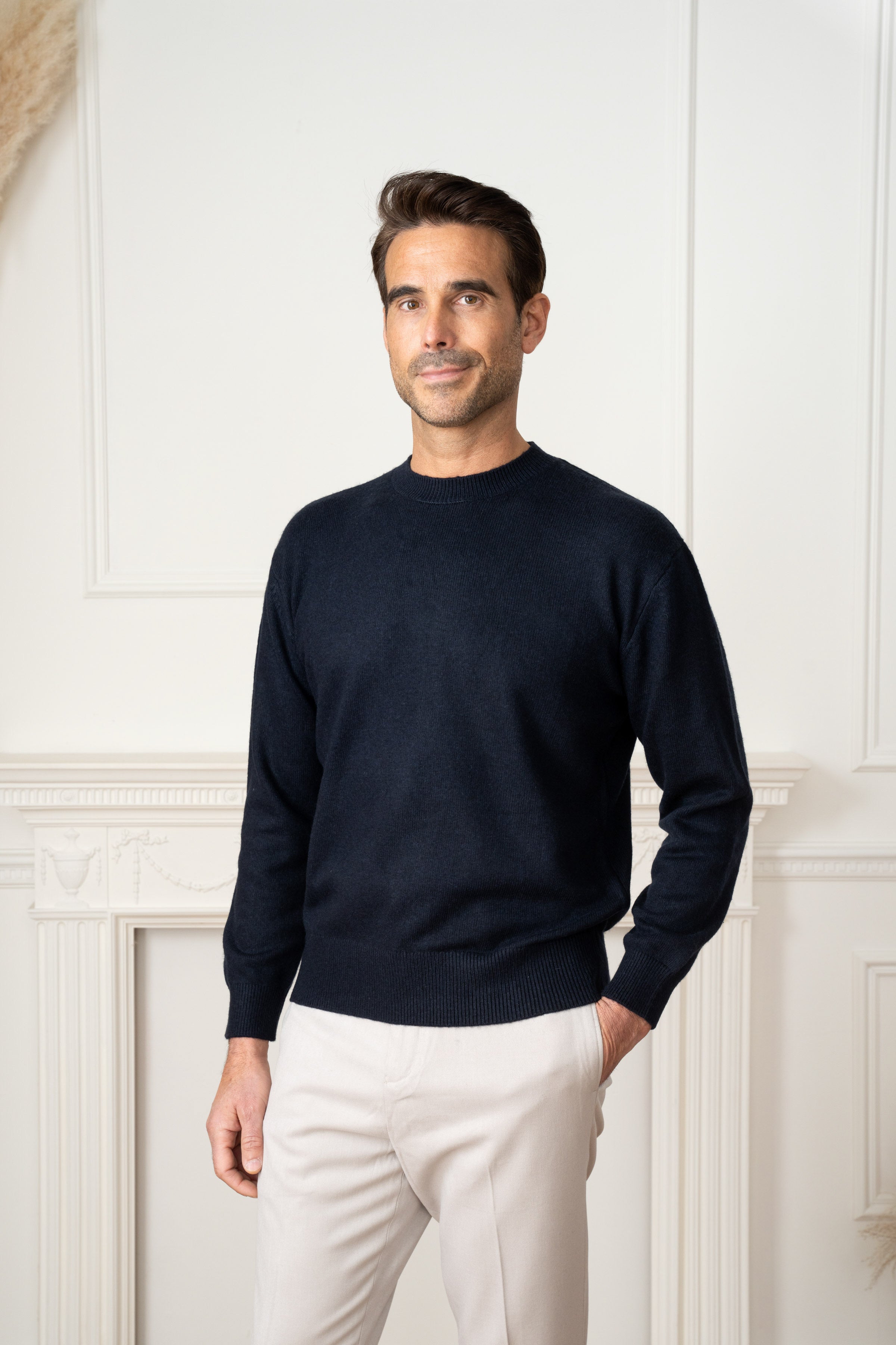 Portland Cashmere Jumper - Navy